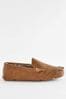 Tan Brown Moccasin Slippers