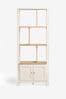 Cream Malvern Oak Effect Shelf, Narrow Ladder