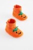 Orange Halloween Pumpkin Baby Socks (0mths-2yrs)