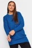 Yours Curve Blue Essential Jumper