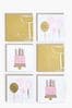 6 Pack Pink Chic Birthday Cards
