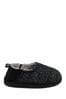 Totes Mens Quilted Full Back Slipper Clogs With EVA Sole
