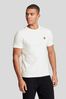 Lyle & Scott White Crew Neck Cotton T-Shirt