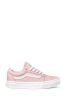 Baby Pink Vans Youth Ward Trainers