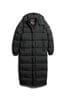 Superdry Black Ripstop Longline Puffer Jacket