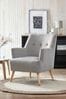 Fine Chenille Mid Grey Carter Armchair