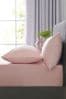 Pink Easy Care Polycotton Fitted Sheet, Fitted