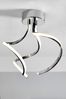 Chrome Callie Flush Ceiling Light