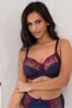 Pour Moi Blue Imogen Rose Embroidered Full Cup Bra