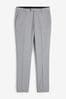 Light Grey Stretch Smart tone Trousers, Regular Fit