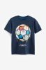 Navy Fußball - Grafik-T-Shirt (3-16yrs)