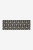 Grey Geometric Tile Wide Doormat, Wide