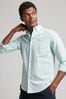 Superdry Blue Organic Cotton Studios Linen Button Down Shirt