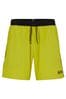 BOSS Yellow Starfish Contrast Logo Swim Shorts