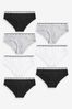 Monochrome Short Cotton Rich Logo Knickers 7 Pack