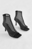 Black Forever Comfort® Sheer Mesh Shoe Boots