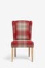 Tweedy Check Lawson Mid Grey Sherlock Dining Chair With Natural Leg