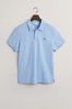 Blue Melange GANT Regular Shield Polo Shirt