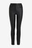 Black Coated Skinny Jeans, Reg/Long/XL Tall