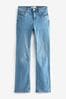 Mid Blue Wash Supersoft Bootcut Jeans, Petite