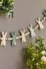 Natural Easter Bunny Wooden Bunting