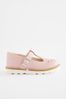 Pink Wide Fit (G) T-Bar Shoes