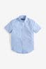 Blue Plain Oxford Cuff Shirt (3-16yrs)