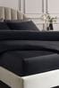 Black 300 Thread Count Collection Luxe Deep Fitted Sheet, Deep Fitted