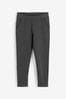 Charcoal Grey Cotton Rich Jersey Stretch Pull-On Frill Detail School Trousers (3-16yrs)