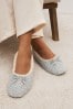 Grey Ballerina Slippers