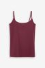 Berry Red Thin Strap Vest, Regular/Tall