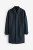 Navy Blue British Millerain Signature Shower Resistant Longer Length Trench Coat
