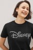 Disney Black Crew Neck Short Sleeve T-Shirt