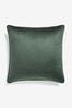 Dark Green 59 x 59cm Matte Velvet Cushion, 59 x 59cm