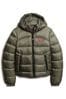 Green Superdry Sports Puffer Bomber Jacket