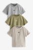 Reebok Junior Logo 100% Cotton T-Shirts 3 Pack