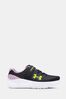 Under Armour Black/Purple Surge 4 Trainers