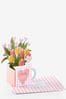 Pink Floral Pop Up Mother's Day Card