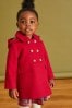 Red Wool Mix Military Coat (3mths-10yrs)