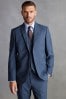 Blue Tailored Signature Tollegno Italian Wool Suit Jacket, Tailored