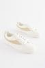White Forever Comfort® Glitter Detail Lace-Up Trainers
