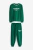 Reebok Green Junior 100% Cotton Sweatshirt and Joggers Set