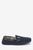Navy Blue Modern Heritage Moccasin Slippers