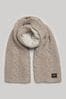 Superdry Cream Cable Knit Scarf