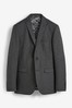 <span>Grau</span> - Anzug mit kleinem Hahnentrittmuster: Jackett, Tailored Fit