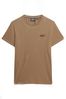 Superdry Brown Chrome Vintage Logo Cap Sleeve T-Shirt