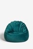 Teal Blue Opulent Velvet Bean Bag Chair
