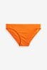 Orange - Bikinihose mit hohem Beinausschnitt