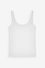 White Thick Strap Vest, Regular