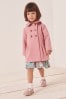 Pink Wool Mix Frill Collar Coat (3mths-7yrs)